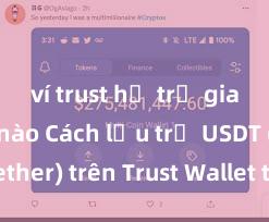 ví trust hỗ trợ giao dịch nào Cách lưu trữ USDT (Tether) trên Trust Wallet tại Việt Nam